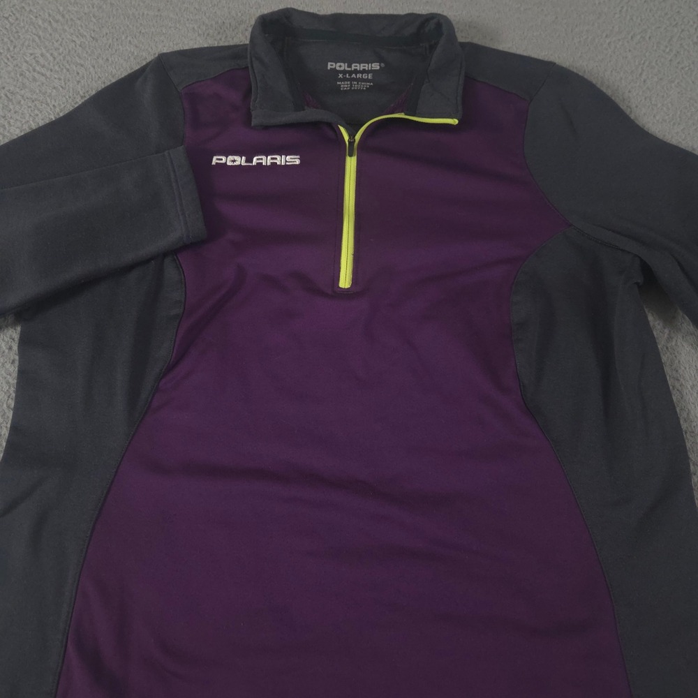 Polaris Pullover Womens XL Multi 1/4 Zip Tech Colorblock Performance Top Hiking
